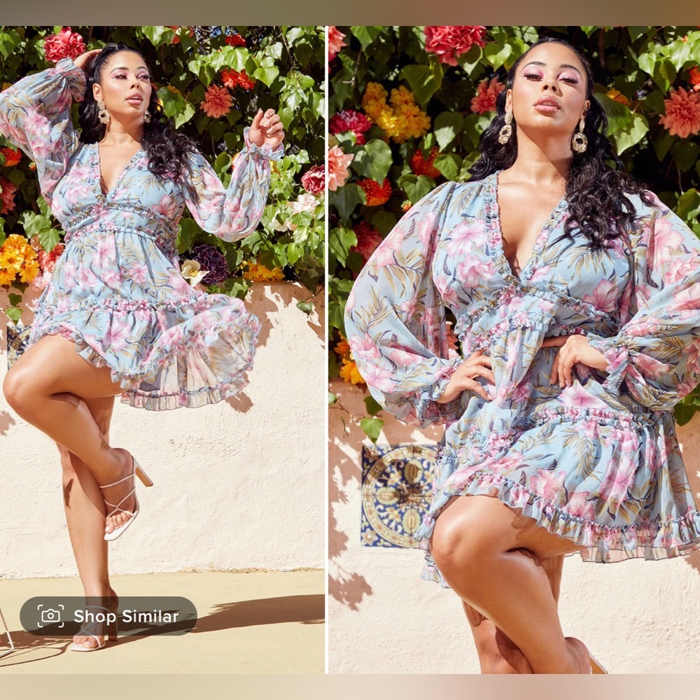 Ruffle Mini Dress 🌸
